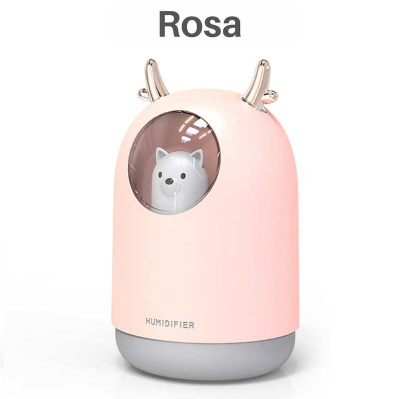 Ultra silencioso umidificador com lâmpada LED essencial
