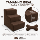 Escada Para Cachorro e Gato Pet 3 Degraus