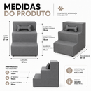 Envio Imediato - Escada Para Cachorro Gato Pet 3 Degraus