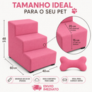 Escada Para Cachorro e Gato Pet 3 Degraus