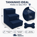 Escada Para Cachorro e Gato Pet 3 Degraus