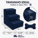 Escada Para Cachorro e Gato Pet 3 Degraus