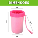 Copo Limpa Patas Pet 2 em 1 em Silicone | Lava e Massageia Patinhas de Cães e Gatos